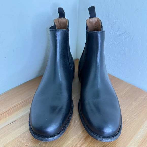 NEW FRYE TYLER Black Leather Chelsea Boot Men’s 10D - Picture 6 of 11